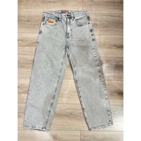 VTG Empyre Baggy Relax Men's Jeans Size 28 Stone Wash Gray - Picture 1 of 7